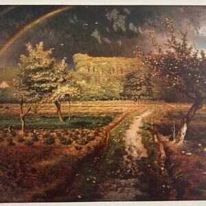 Millet, Springtime, Rousseau, Oak Trees, Painting, Art Print, ~ 250920-WH 135